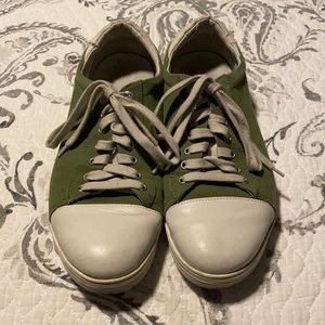 Salvatore Ferragamo canvas tennis shoes
